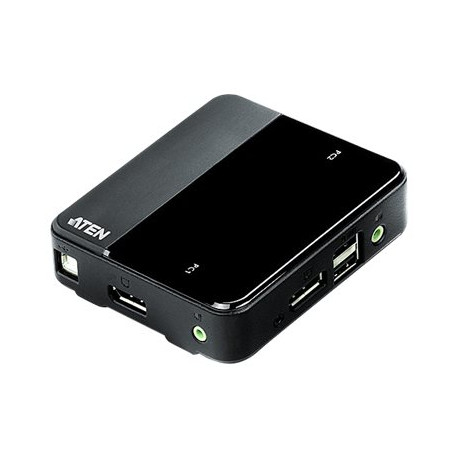 ATEN CS782DP - Switch KVM / audio / USB - 2 x KVM / audio / USB - 1 utente locale - desktop