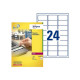 Avery NoPeel Labels L6146 - Polimero - bianco - 33.9 x 63.5 mm 480 etichette (20 foglio(i) x 24) etichette