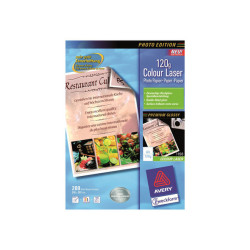 Avery Zweckform Superior Colour Laser Paper 1198 - Lucido - bianco - A4 (210 x 297 mm) - 120 g/m² - 200 fogli carta fotografica