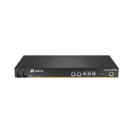 Avocent ACS 8000 Serial Console ACS8008MDAC - Server console - 8 porte - GigE, RS-232, RS-422, RS-485 - porte analogiche 1 - 1U