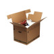 Bankers Box SmoothMove FastFold Extra Large - Pacco postale - 48 cm x 63.2 cm x 46.3 cm - alette inseribili - marrone - pacco d