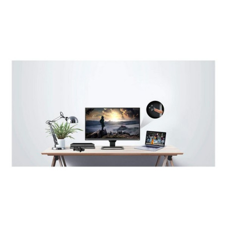 BenQ EW2780Q - Monitor a LED - 27" - 2560 x 1440 QHD @ 60 Hz - IPS - 350 cd/m² - 1000:1 - 5 ms - 2xHDMI, DisplayPort - altoparl