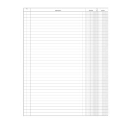 Registro Entrate-Uscite - 100 pagine - 31 x 24,5 cm - DU135800000 - Data Ufficio