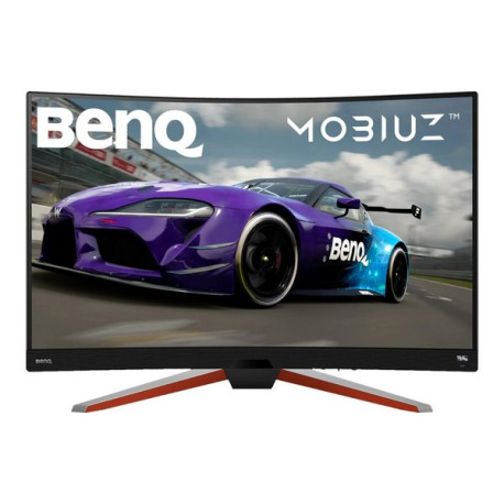 BenQ Mobiuz EX3210R - Monitor a LED - curvato - 32" (31.5" visualizzabile) - 2560 x 1440 QHD @ 165 Hz - VA - 400 cd/m² - 2500:1