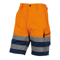 Bermuda da lavoro PHBE2 - alta visibilità - panostyle - tg. XXL - arancio fluo - Deltaplus