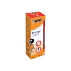 BIC Cristal Exact - Penna a sfera - rosso - 0.7 mm (pacchetto di 20)