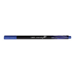 BIC Intensity - Penna a punta sottile - blu - inchiostro base acqua - 0.4 mm - fine (pacchetto di 12)