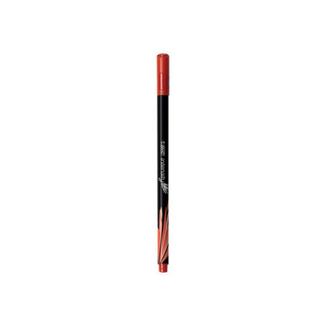 BIC Intensity - Penna a punta sottile - rosso - inchiostro base acqua - 0.4 mm - fine (pacchetto di 12)