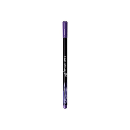 BIC Intensity - Penna a punta sottile - viola - inchiostro base acqua - 0.4 mm - fine (pacchetto di 12)