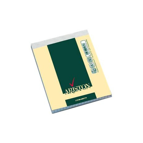 Blasetti ARISTON - Stitched notepad - rilegatura a nastro - A5 - 150 x 210 mm - 70 fogli / 140 pagine - extra bianco - a righe 