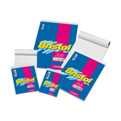 Blasetti Bristol - Blocchetto - rilegatura a nastro - A4 - 60 fogli / 120 pagine - bianco - a righe