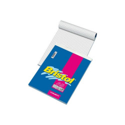 Blasetti Bristol - Blocchetto - rilegatura a nastro - A5 - 60 fogli / 120 pagine - bianco - a righe