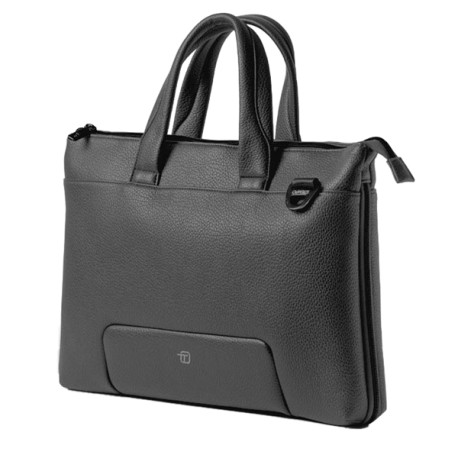 Borsa espandibile Gate Trended - con manici - 41 x 30 x 7 cm - ecopelle - nero - InTempo