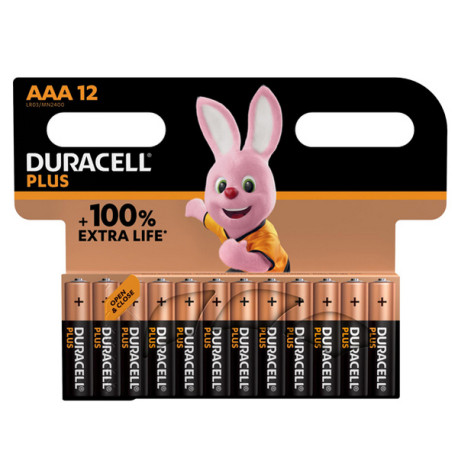 Blister 12 pile MiniStilo AAA - Plus 100 - Duracell