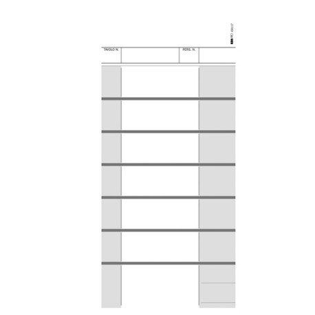 Blocco comande a 7 tagliandi - 25/25 fogli autoricalcanti - 22 x 10cm - Edipro