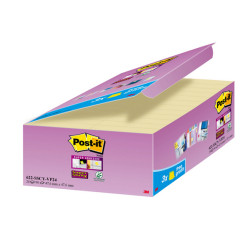 Blocco foglietti Post it  Super Sticky - 622-SSCY-VP24-EU - 47,6 x 47,6 mm - giallo Canary - 90 fogli - Post it  - conf. 24 blo