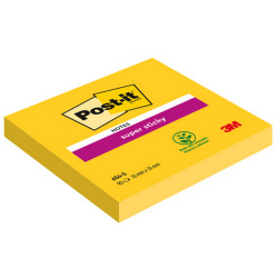 Blocco foglietti Post it  Super Sticky - 654-S - 76 x 76 mm - giallo oro - 90 fogli - Post it