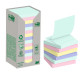 Blocco Post it  Z-Notes Green - R330-1RPT - 76 x 76 mm - colori pastello - 100 fogli - Post it  - conf. 16 pezzi