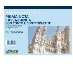 Blocco prima nota cassa - 50/50 copie autoricalcanti - 21,5 x 29,7 cm - DU16804C000 - Data Ufficio