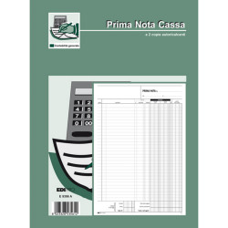 Blocco prima nota cassa entrate/uscite/Iva - 50/50 fogli autoricalcanti - 31 x 21cm - Edipro