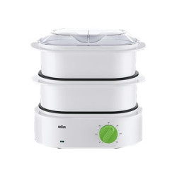 Braun Tribute Collection FS 3000 - Vaporiera - 850 W - bianco/verde