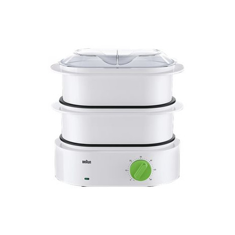 Braun Tribute Collection FS 3000 - Vaporiera - 850 W - bianco/verde