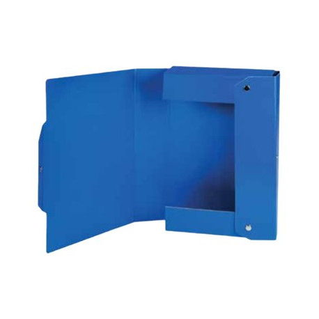 Brefiocart - Cartelletta a 3 lembi - larghezza dorsale 60 mm - per 350 x 250 mm - blu