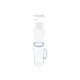 BRITA Glass - Caraffa con filtro per acqua - Dimensione 19.3 x 13.8 cm - Altezza 27.7 cm - 2.5 L - blu chiaro