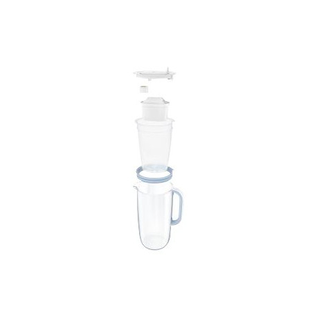 BRITA Glass - Caraffa con filtro per acqua - Dimensione 19.3 x 13.8 cm - Altezza 27.7 cm - 2.5 L - blu chiaro