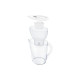 BRITA Marella - Caraffa con filtro per acqua - Dimensione 25.8 x 10.5 cm - Altezza 25.8 cm - 2.4 L - bianco