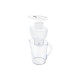 BRITA Marella - Caraffa con filtro per acqua - Dimensione 25.8 x 10.5 cm - Altezza 25.8 cm - 2.4 L - bianco