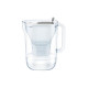 BRITA Style - Caraffa con filtro per acqua - Dimensione 23.9 x 10.5 cm - Altezza 27.3 cm - 2.4 L - soft gray/white