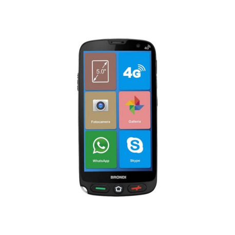 Brondi Amico XS - 4G smartphone - dual SIM - RAM 1 GB / Internal Memory 8 GB - microSD slot - display LCD - 5" - rear camera 5 