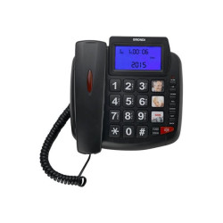 Brondi BRAVO 90 LCD - Telefono con filo - nero