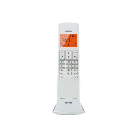 Brondi LEMURE - Telefono cordless con ID chiamante - DECTGAP - bianco