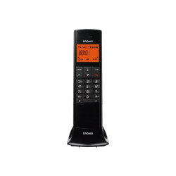 Brondi LEMURE - Telefono cordless con ID chiamante - DECTGAP - nero