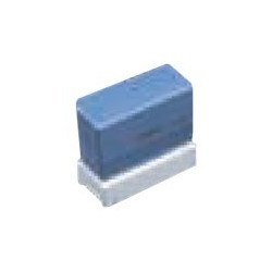 Brother 3458 - Timbro - preinchiostrato - blu - testo personalizzabile - 34 x 58 mm (pacchetto di 12)