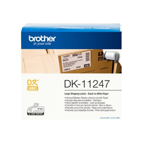 Brother DK-11247 - Nero su bianco - 103 x 164 mm 180 etichette (1 rotolo(i) x 180) etichette - per Brother QL-1050, QL-1060N, Q