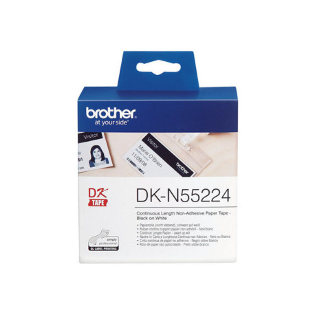 Brother DKN55224 - Carta - nero su bianco - Rotolo (5,4 cm x 30,5 m) 1 rotoli Nastro - per Brother QL-1050, QL-1060, QL-500, QL