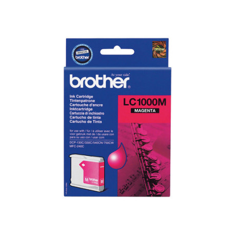 Brother LC1000M - Magenta - originale - cartuccia d'inchiostro - per Brother DCP-350, 353, 357, 560, 750, 770, MFC-3360, 465, 5