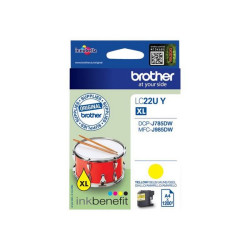 Brother LC22UY - XL - giallo - originale - cartuccia d'inchiostro - per Brother DCP-J785DW, DCP-J785DWXL, MFC-J985DW- INKvestme