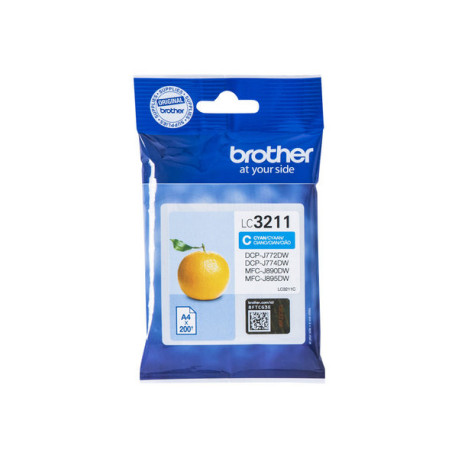 Brother LC3211C - Ciano - originale - cartuccia d'inchiostro - per Brother DCP-J572, DCP-J772, DCP-J774, MFC-J890, MFC-J895