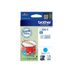 Brother LCLC22UC - XL - ciano - originale - cartuccia d'inchiostro - per Brother DCP-J785DW, MFC-J985DW- INKvestment Work Smart