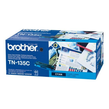 Brother TN135C - Alta resa - ciano - originale - cartuccia toner - per Brother DCP-9040, 9042, 9045, HL-4040, 4050, 4070, MFC-9