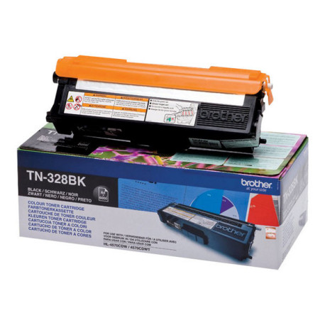 Brother TN328BK - Nero - originale - cartuccia toner - per Brother DCP-9270CDN, HL-4570CDW, HL-4570CDWT, MFC-9970CDW