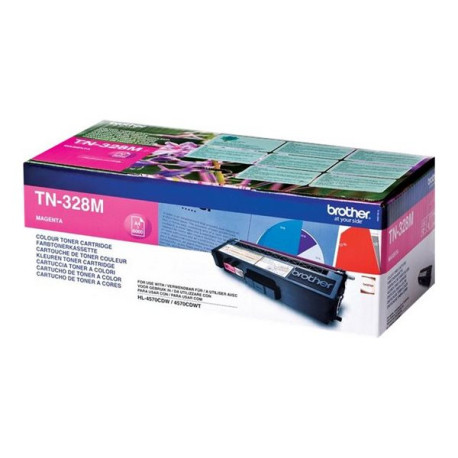 Brother TN328M - Magenta - originale - cartuccia toner - per Brother DCP-9270CDN, HL-4570CDW, HL-4570CDWT, MFC-9970CDW