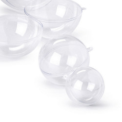 Sfera apribile in polistirene - trasparente - ø140mm - Colorosa