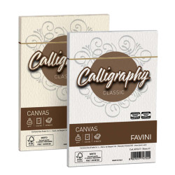 Busta Calligraphy Canvas - 120 x 180 mm - 100 gr - avorio 02 - Favini - conf. 25 pezzi