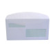 Busta doppia finestra - lembo gommato - 11,5 x 22,7 cm - 90 gr - bianco - Blasetti - conf. 500 pezzi