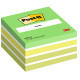 Blocco foglietti Cubo - 2028-G - 76 x 76 mm - 72 gr - colori assortiti - 450 fogli - Post-it